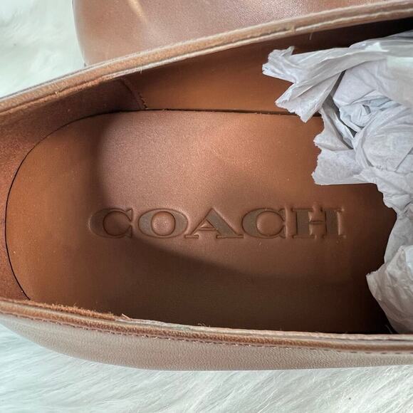 New Men’s Coach David Derby Leather Oxfords Size 13 - Picture 6 of 7